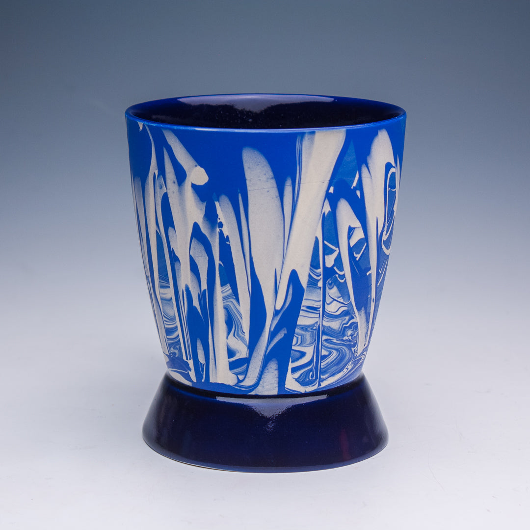16oz. Blue and White Swirl Mug
