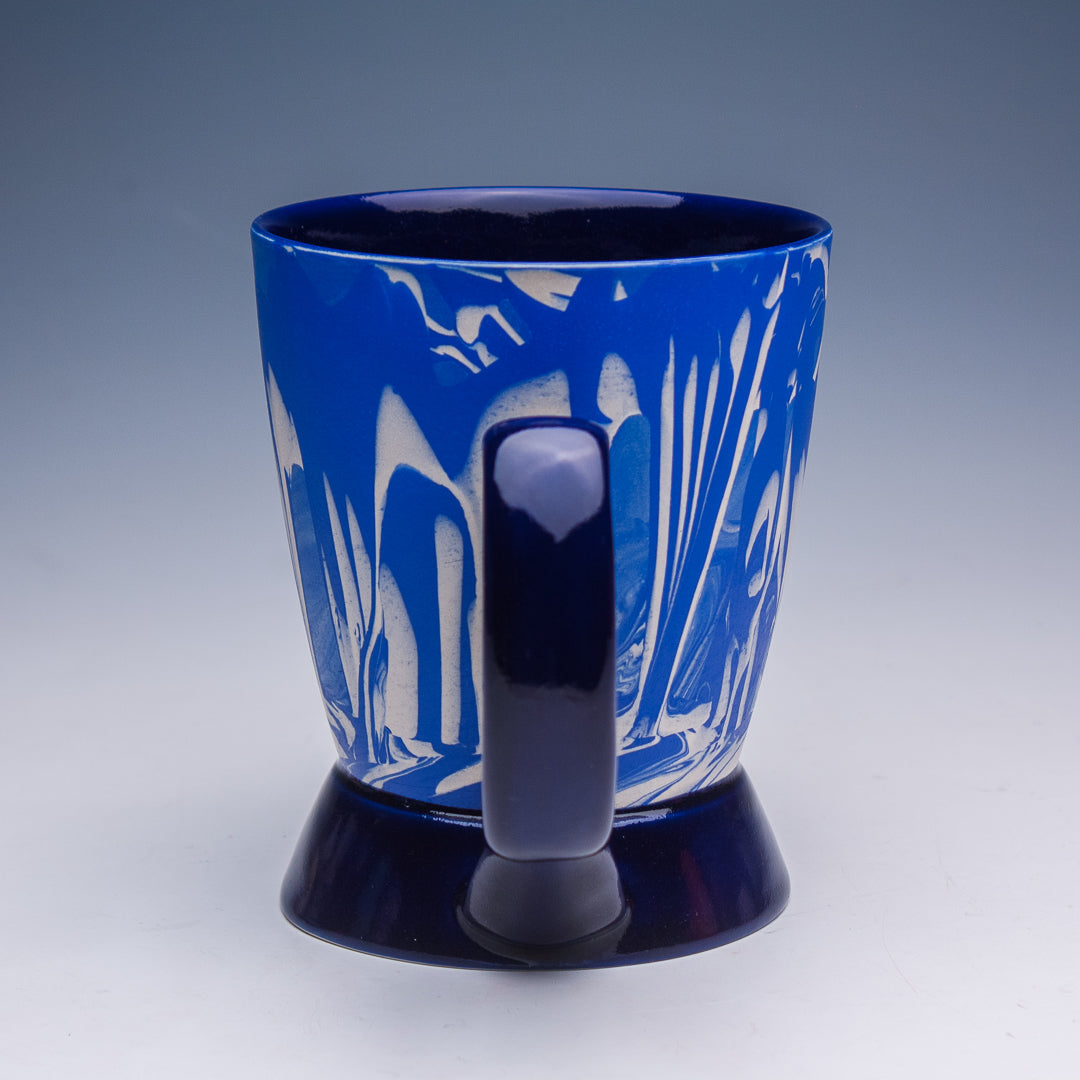 16oz. Blue and White Swirl Mug