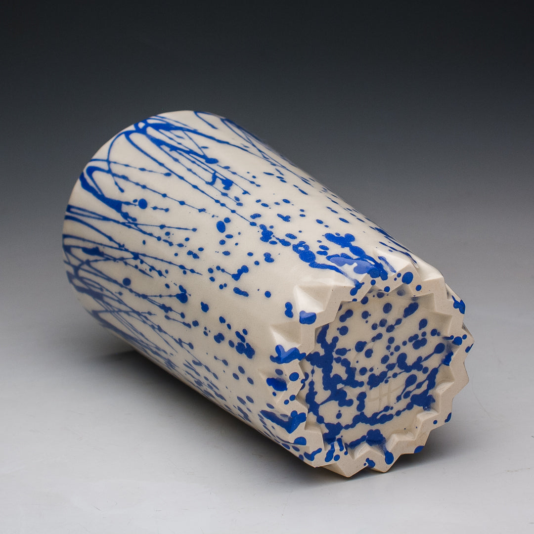 22oz. Blue and White Tumbler