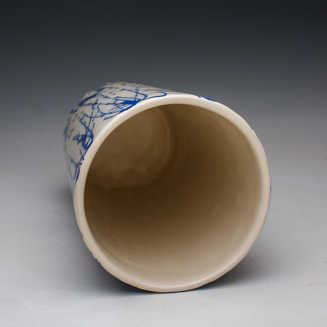 22oz. Blue and White Tumbler