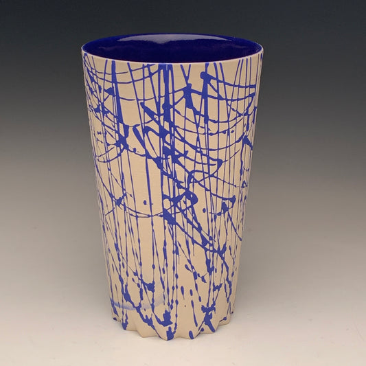 22oz. Blue and White Tumbler