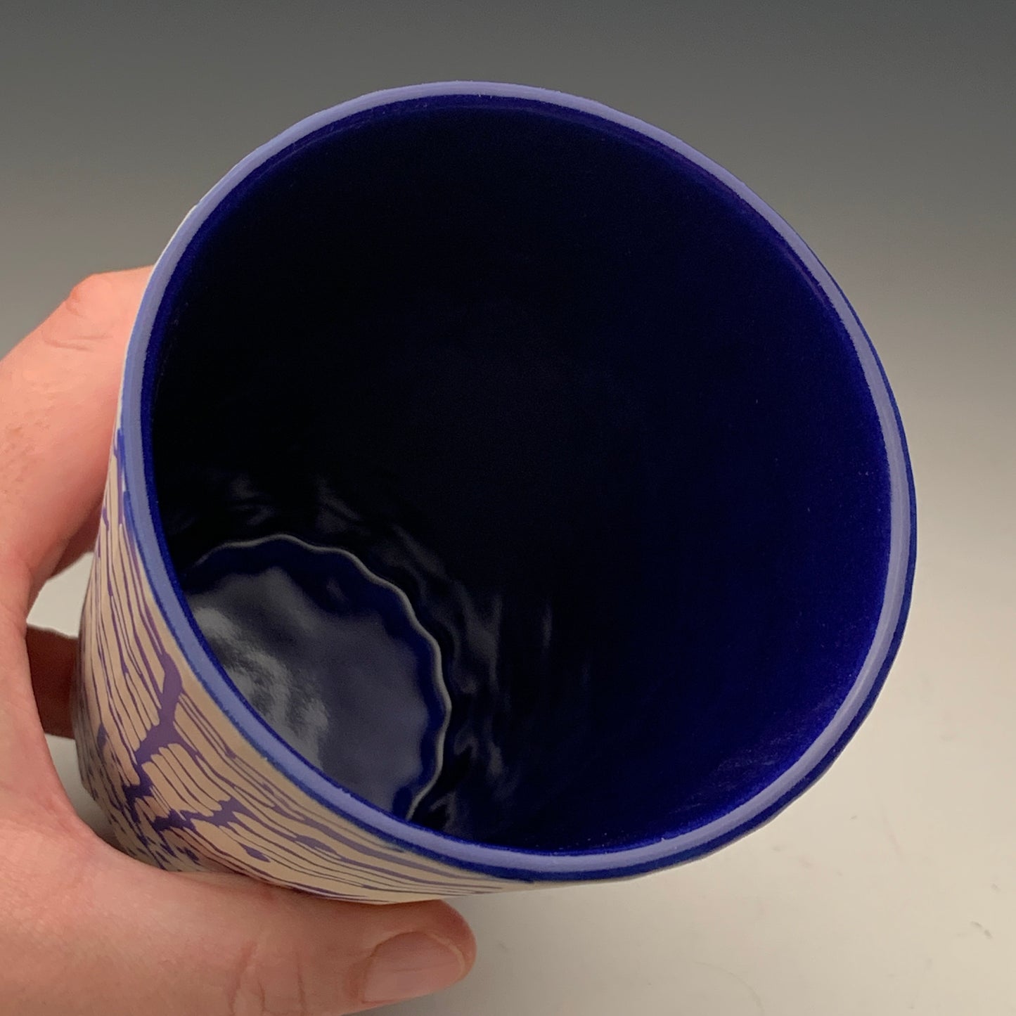 22oz. Blue and White Tumbler (second)