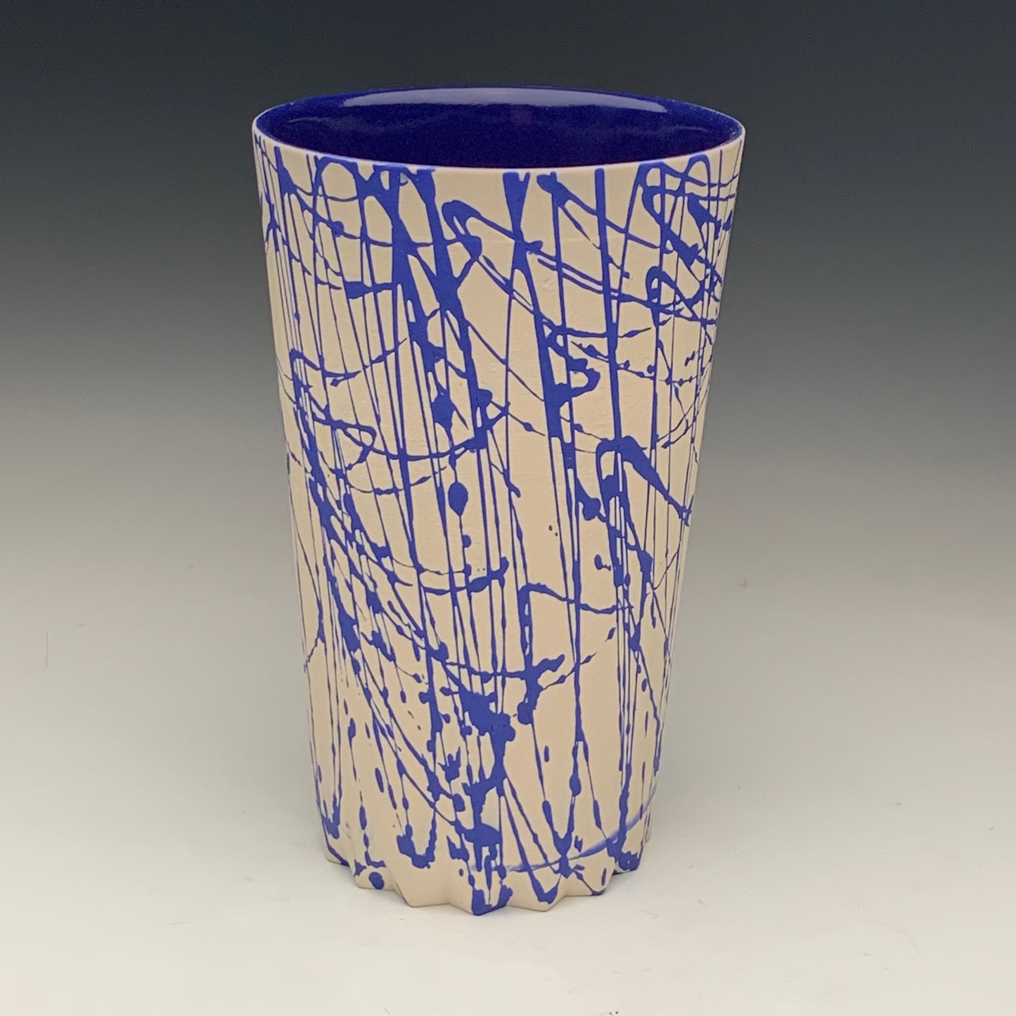 22oz. Blue and White Tumbler