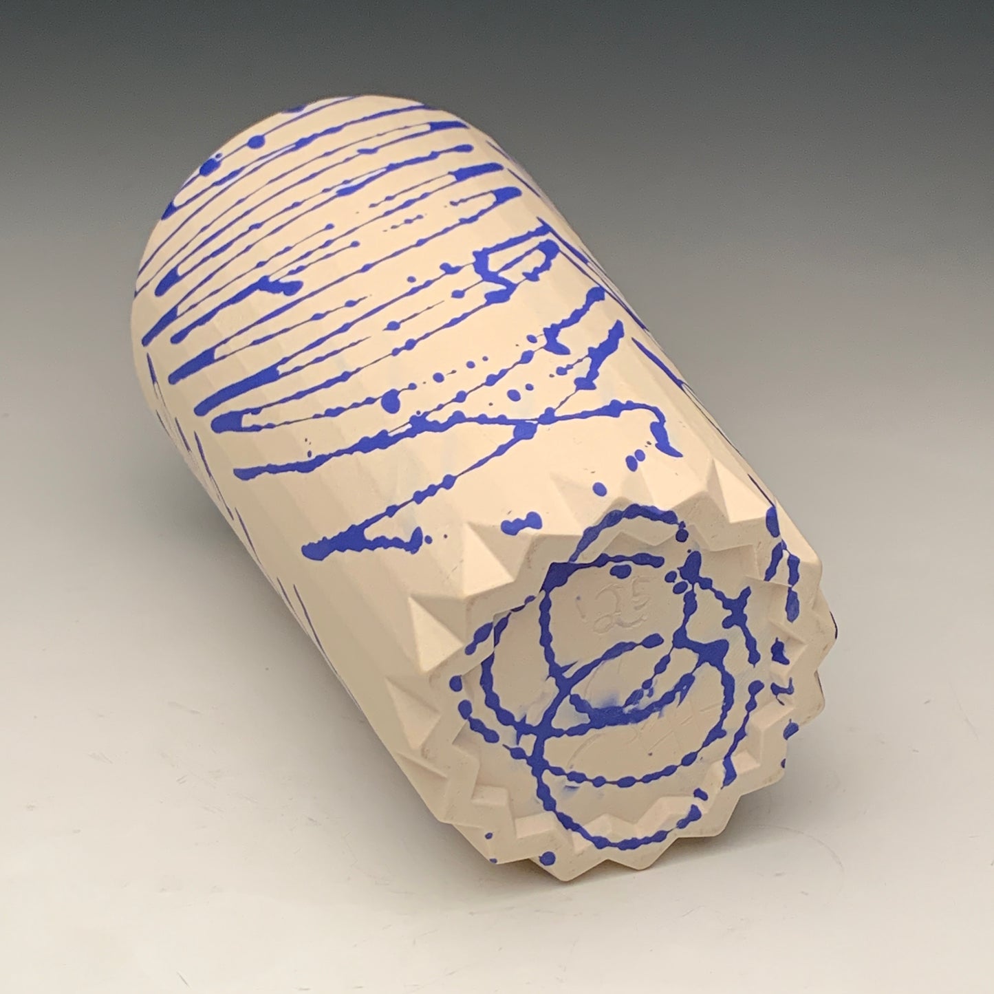 22oz. Blue and White Tumbler