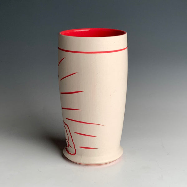 “Today" Series Red and White Tumbler
