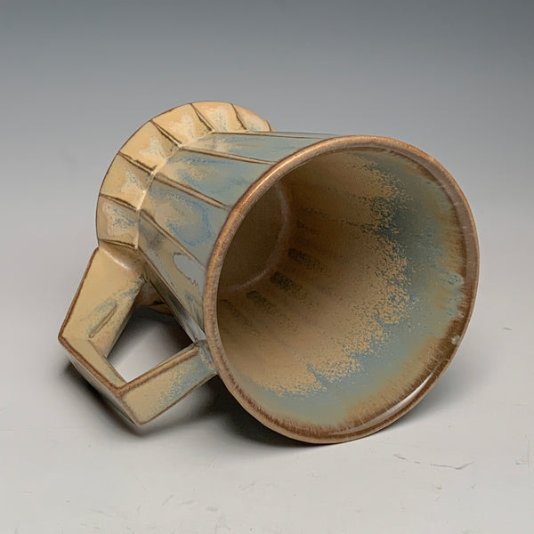 Variegated Tan Ridged Mug