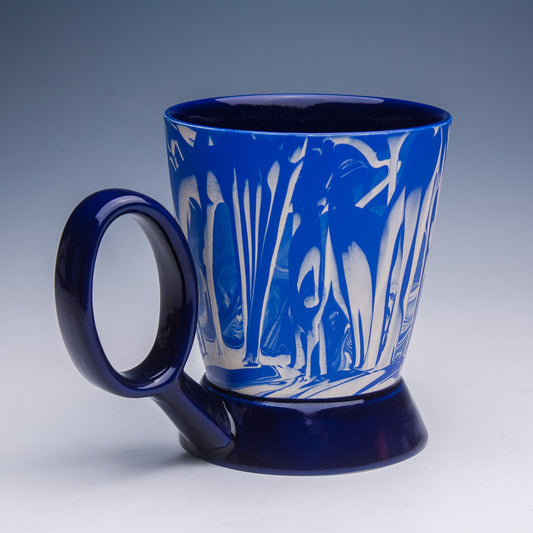 16oz. Blue and White Swirl Mug