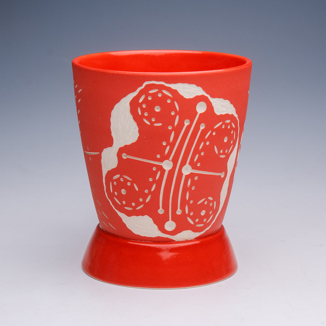 16 oz. Carved Red Mug