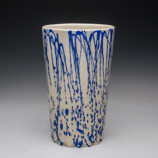22oz. Blue and White Tumbler