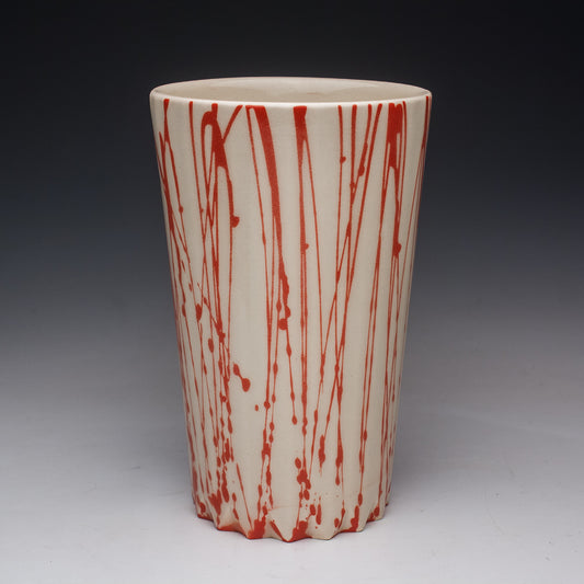22oz. Red and White Tumbler
