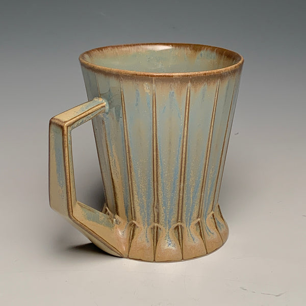 Variegated Tan Ridged Mug