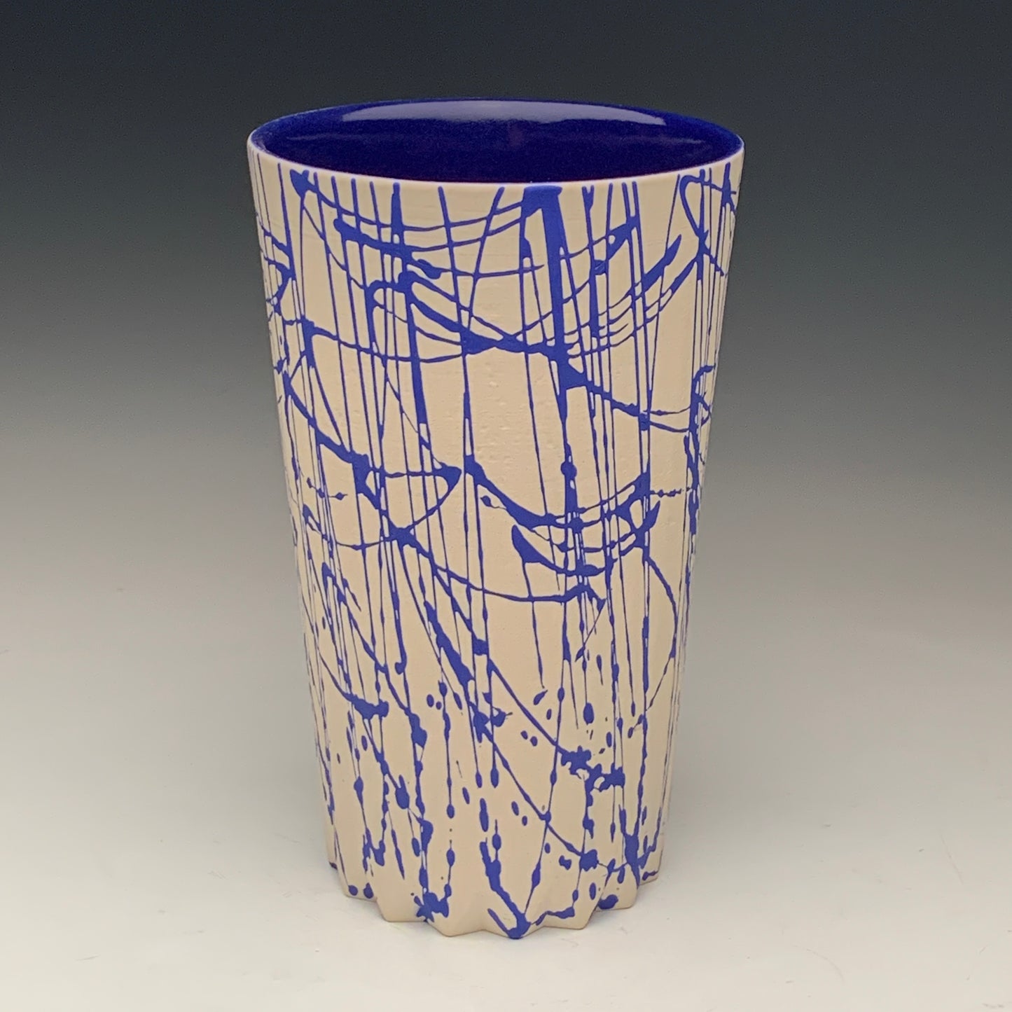 22oz. Blue and White Tumbler