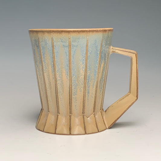 Variegated Tan Ridged Mug