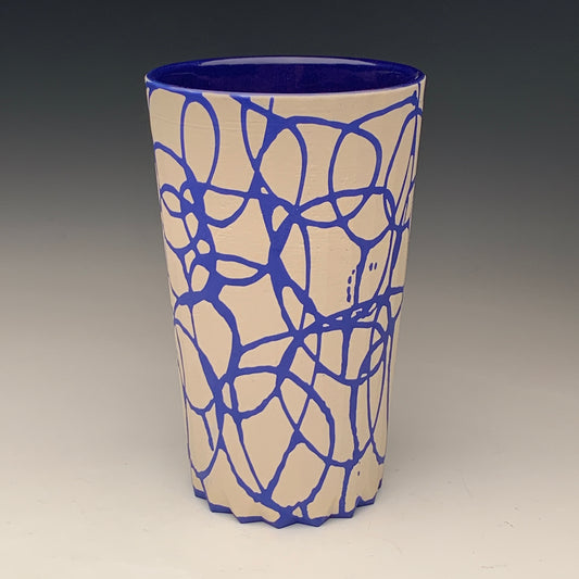 22oz. Blue  and White Tumbler (second)
