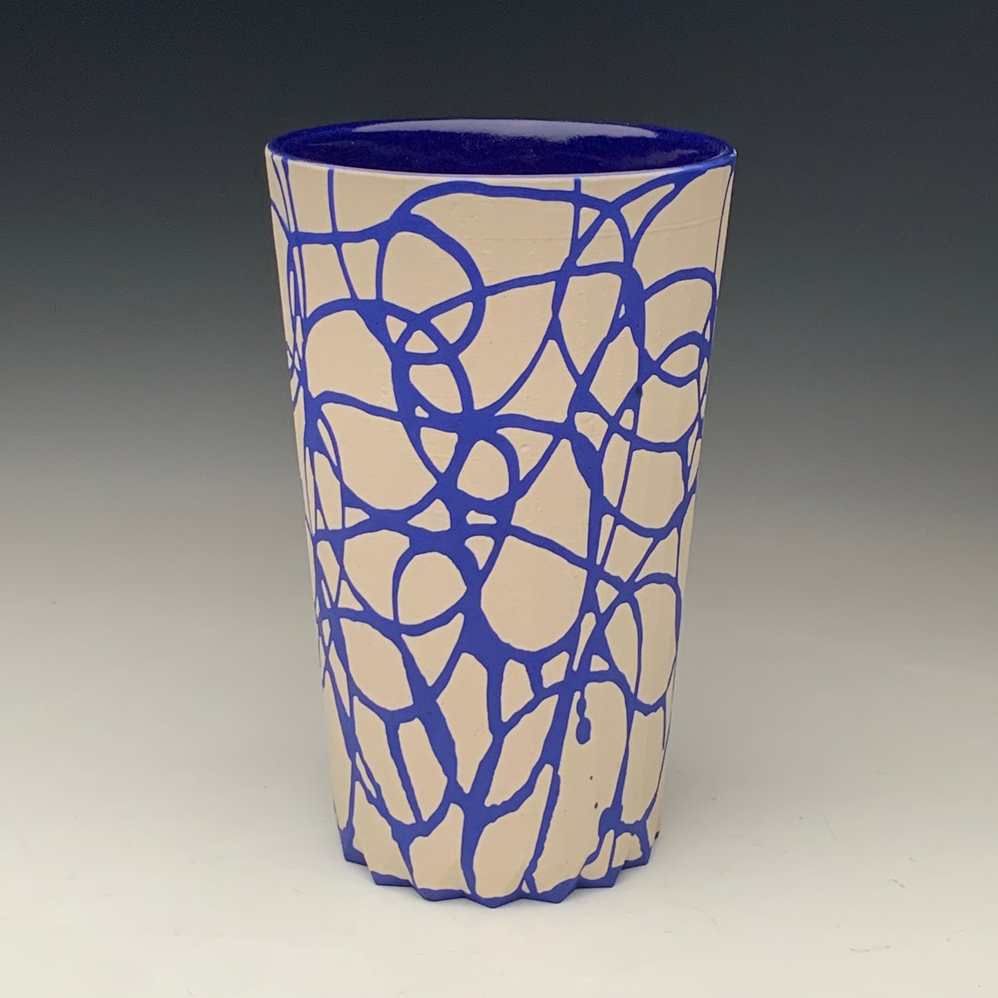 22oz. Blue  and White Tumbler (second)