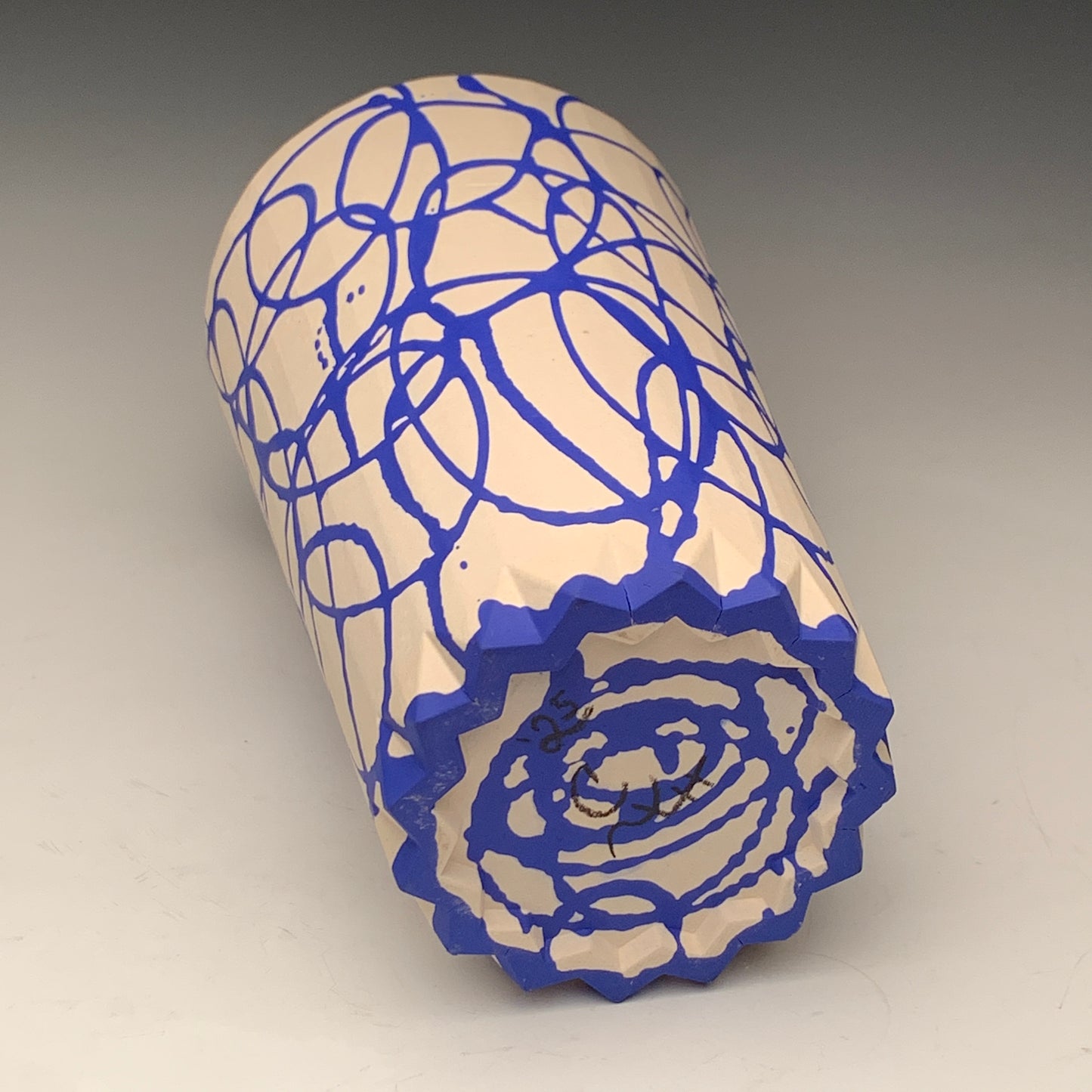 22oz. Blue  and White Tumbler (second)