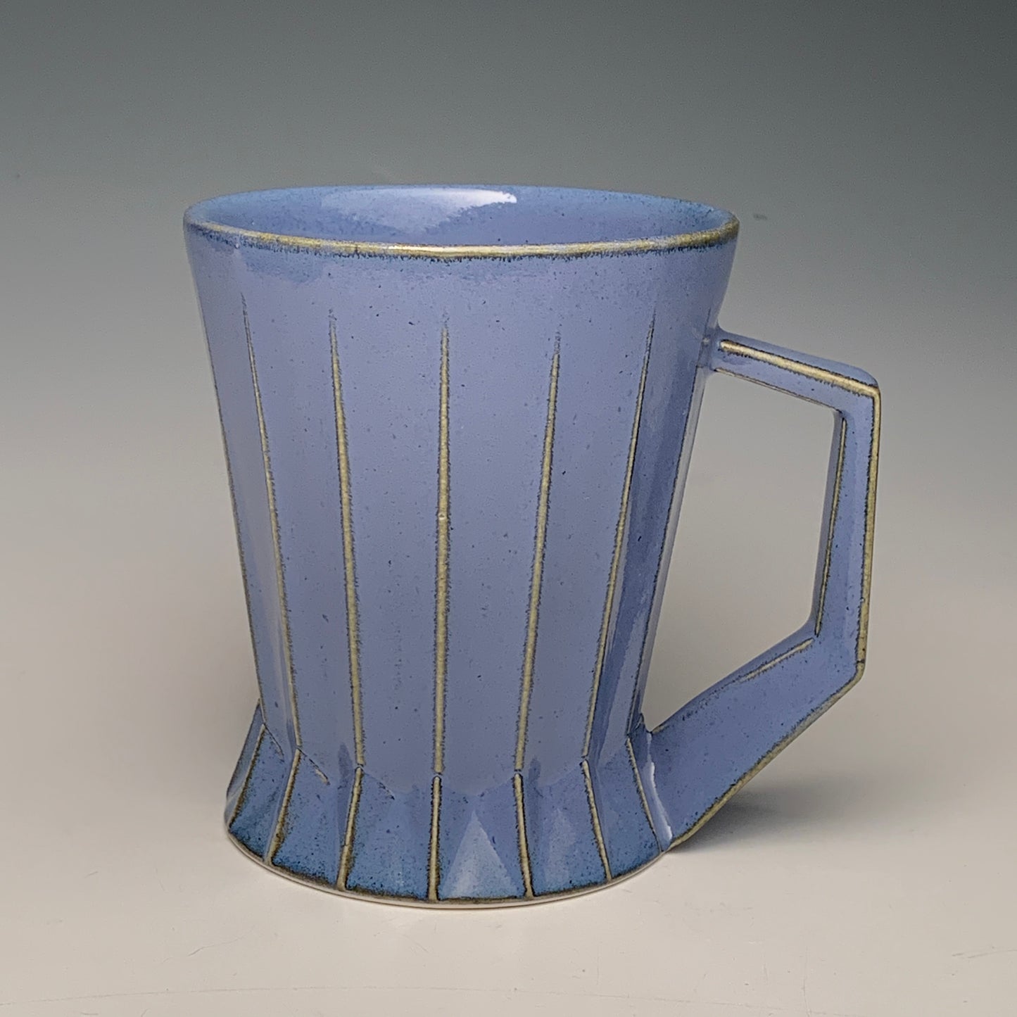 Variegated Blue Ridged Mug