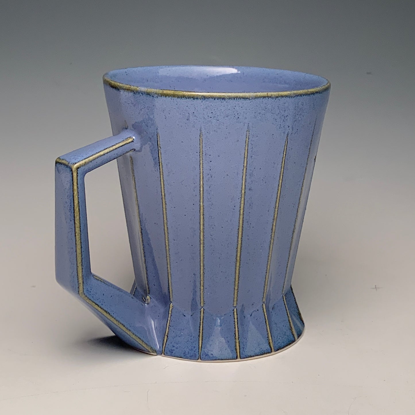 Variegated Blue Ridged Mug