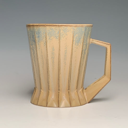 Variegated Tan Ridged Mug