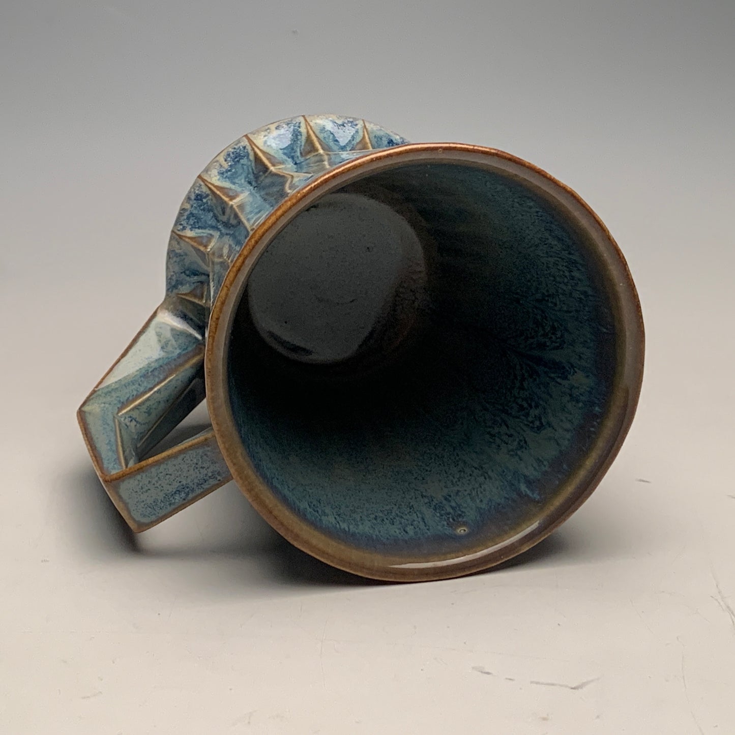 Blue and Brown Mug