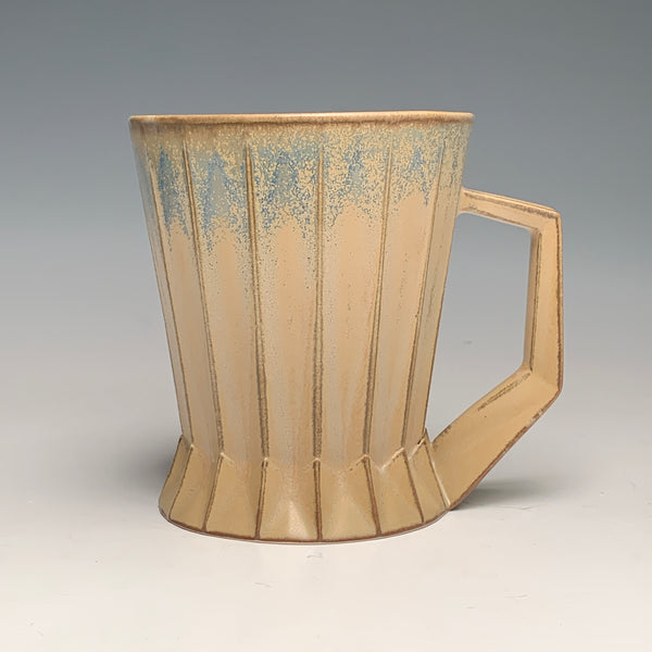 Variegated Tan Ridged Mug