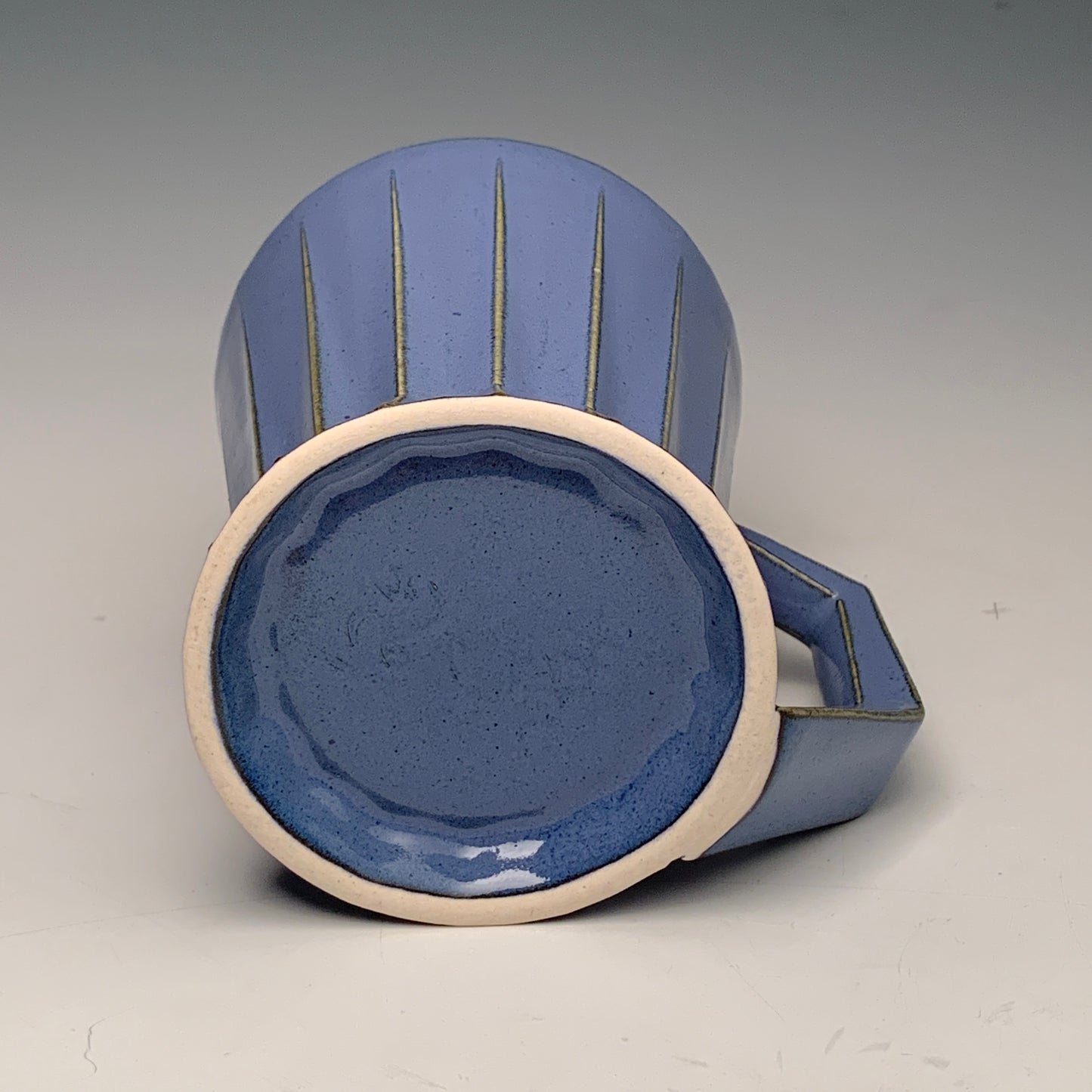 Variegated Blue Ridged Mug