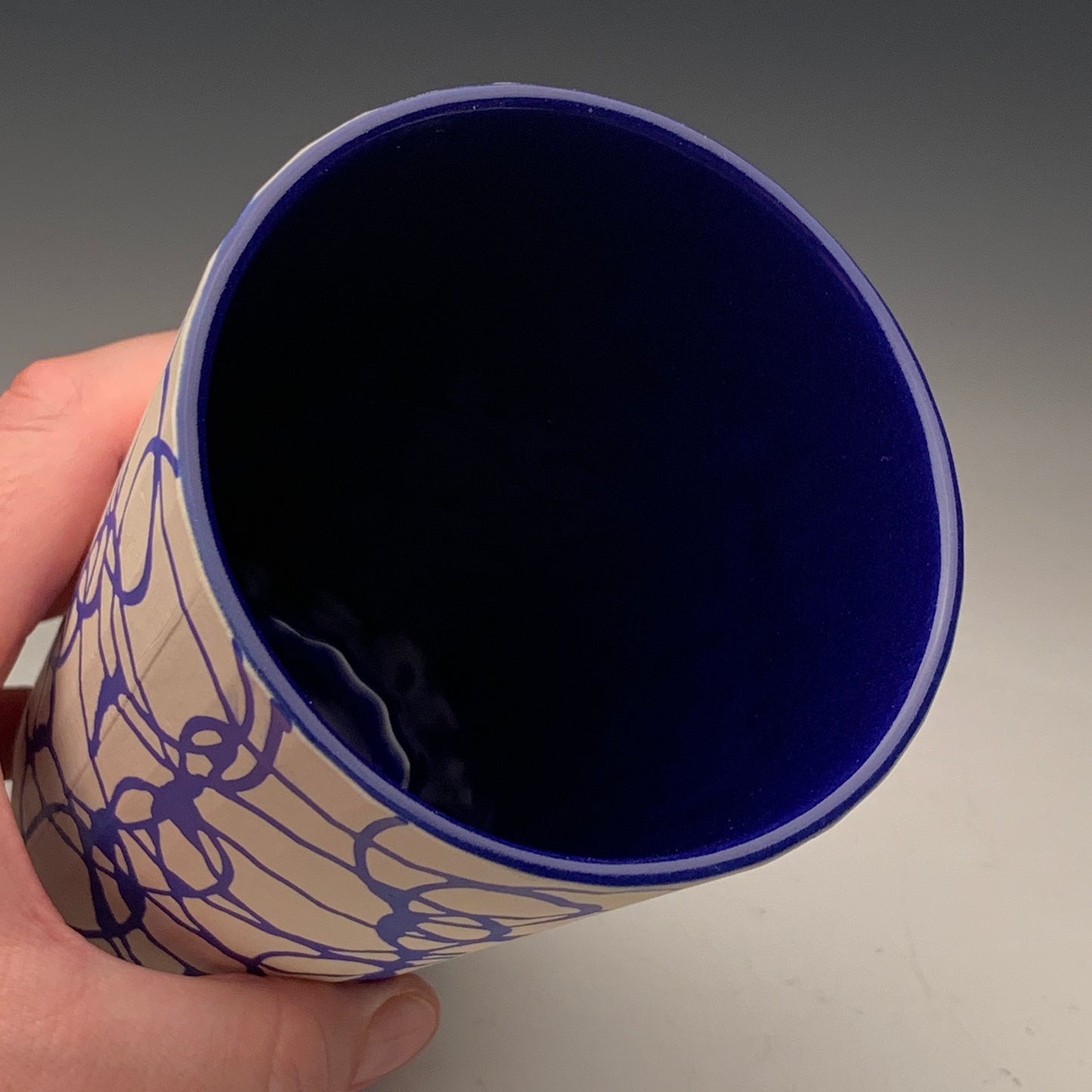 22oz. Blue  and White Tumbler (second)