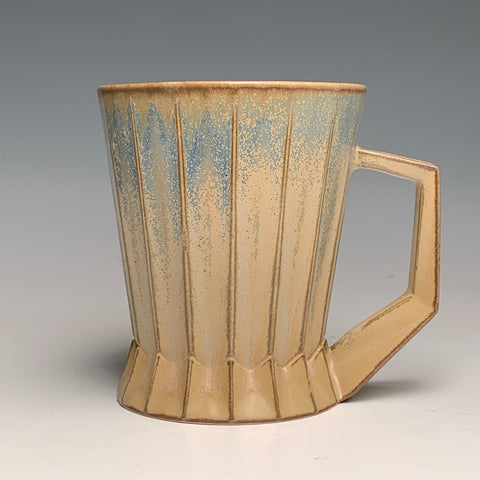 Variegated Tan Ridged Mug