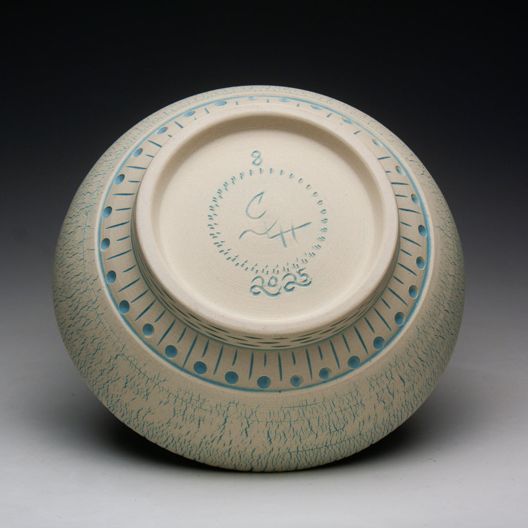 Inlaid Teal Bowl