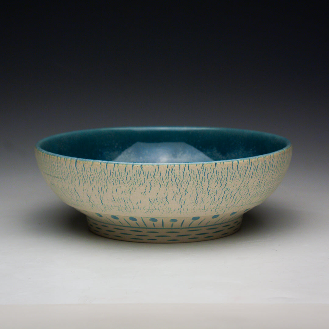 Inlaid Teal Bowl