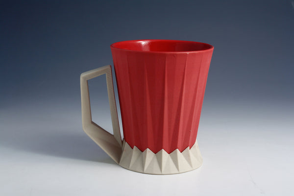 Red and White Mug