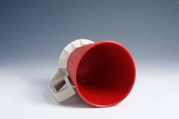 Red and White Mug