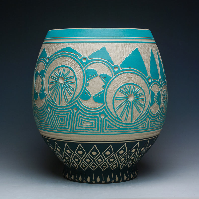 Rama, ceramic, 9.75 x 8.5 x 8.5, 2025