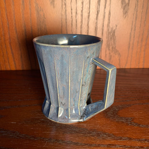 V3 Melty Grey Ridged Mug